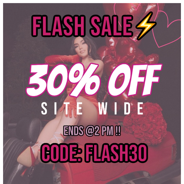 30% Off SITEWIDE 🤯 ends @2 PM Los Angeles Time♡