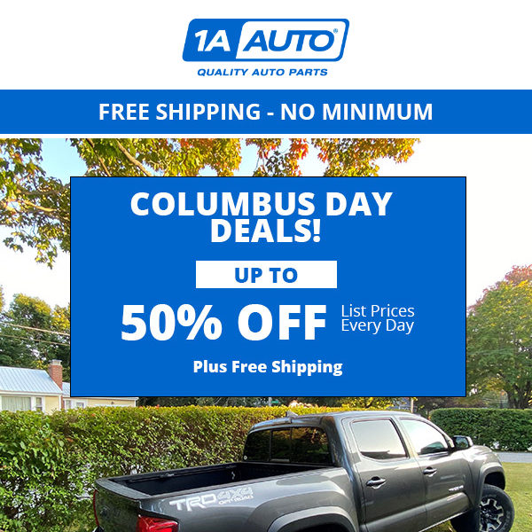 [ENDS SOON - COLUMBUS DAY DEALS ] For Our Best Customers