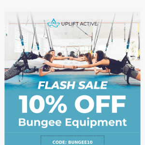 Get a fun workout with 10% off Bungee equipment