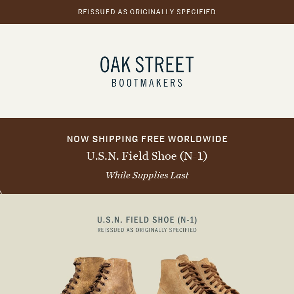 Return of the U.S.N. Field Shoes (N-1)