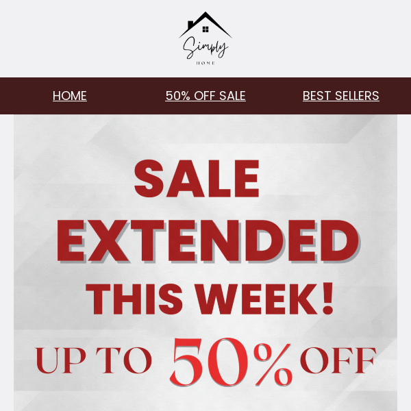 Sale Extended This Week!