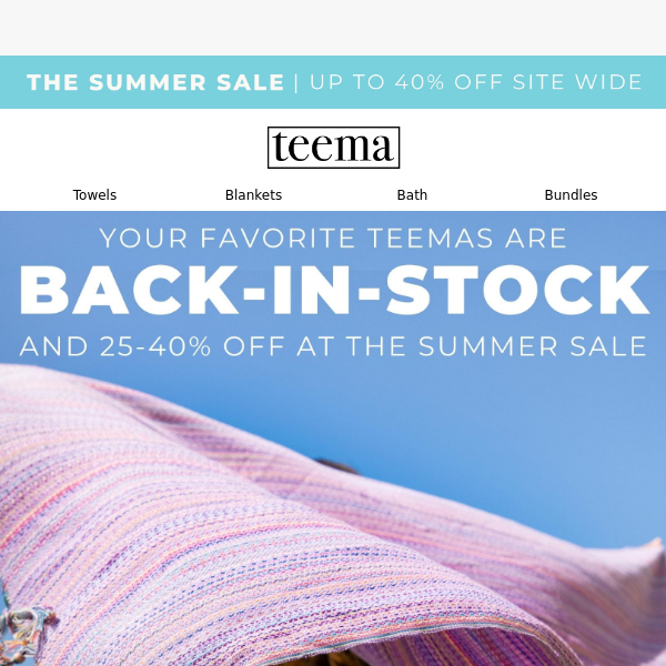 Your Favorite Teemas Are Back-In-Stock & Now On Sale 🎉