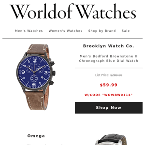 💵 Use this coupon ASAP: Brooklyn Watch Co. $60 | Costa Del Mar Sunglasses $93 | Tissot T-Touch Watch $310 + Other Deals