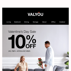 Furniture Love- Valentines sale 10% off