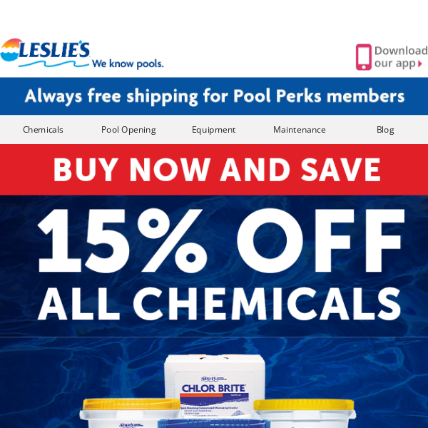 🛒 Shop 15% Off ALL Chemicals! Lowest Prices of the Season