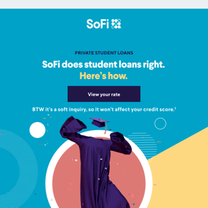 SoFi, please review your student loan options.