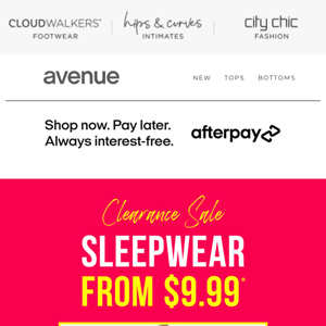 Sunday Snooze With $9.99* Sale Sleep Styles