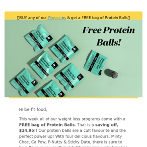 FREE Bag of Protein Balls