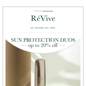 Sun protection pairs for 20% off...