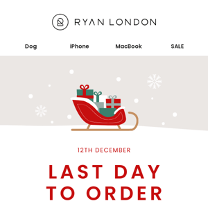 Last Chance for Christmas Delivery!