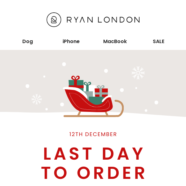 Last Chance for Christmas Delivery!