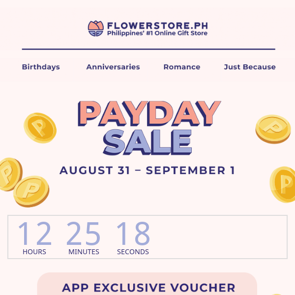 Did you know that Payday Sale is tomorrow? 🤪