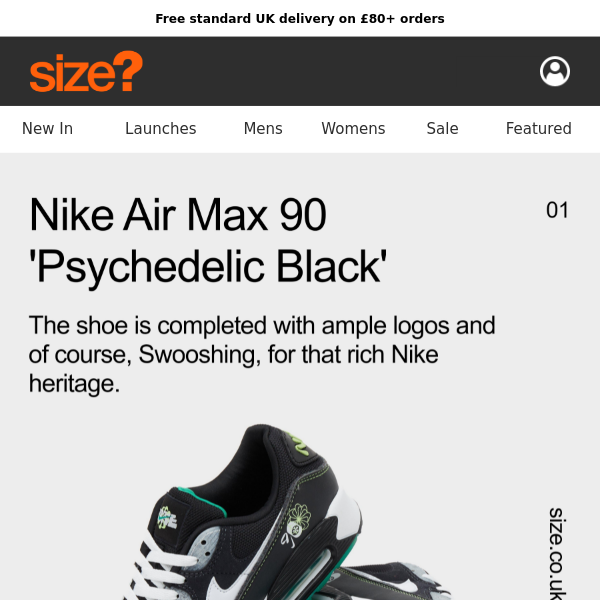 Nike Air Max 90 'Psychedelic Black' - out now - Size?