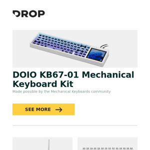 DOIO KB67-01 Mechanical Keyboard Kit, iFi Audio NEO iDSD Balanced DAC/Amp, Keebmonkey Acrylic FFT Bright Spectrum Light and more...