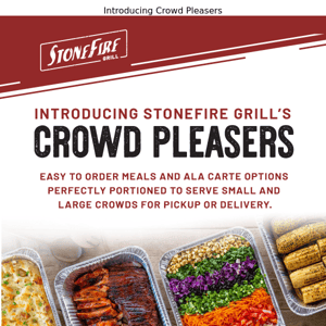 Introducing Stonefire Grill's Crowd Pleasers 🎉