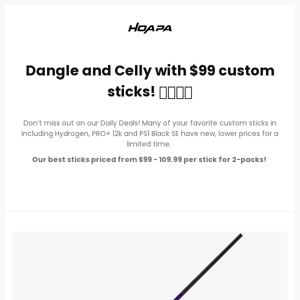 Daily Deals! SAVE now with $99 Custom sticks! 🚨🥅🏒