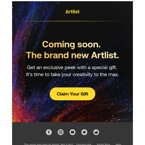 Artlist.io, pssst…something BIG is on the way!