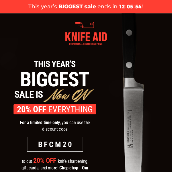 Chop, Chop: This Knife Deal Is a Cyber Monday Can't Miss