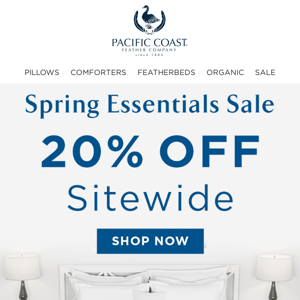 Shop 20% Off Sitewide Savings Now.