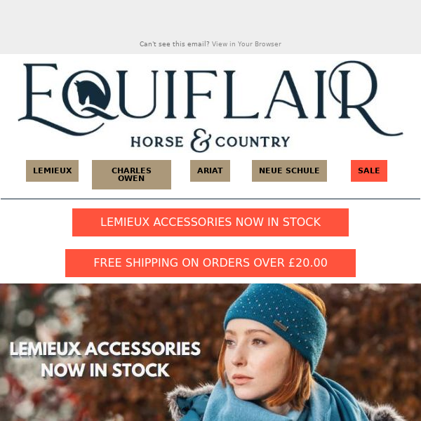 Hi Equiflair Saddlery, Lemieux Accessories Now in Stock