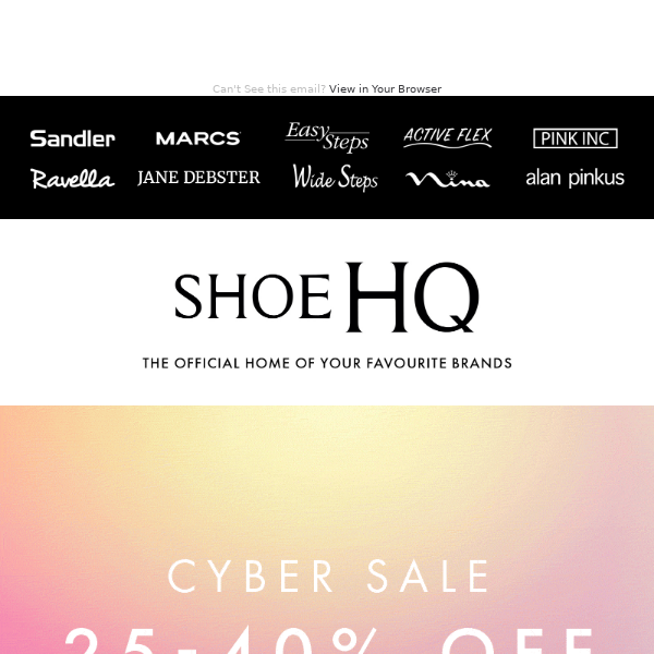 Cyber Sale | 25-40% Off Sitewide