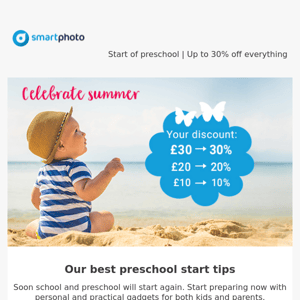 Start of preschool | Up to 30% off everything