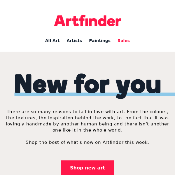Handmade and near you, Artfinder 💚