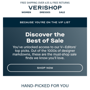 VIP List Exclusive: The Best of Sale