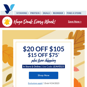 Up to $20 off? We can't be-leaf it!