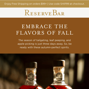 Our Top Spirits for Fall