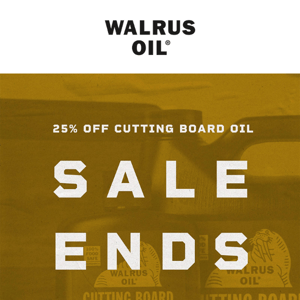 Sale Ends Today! 25% OFF