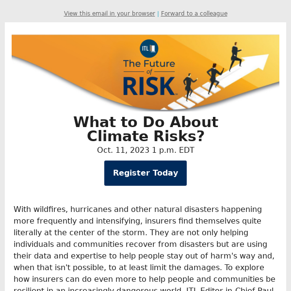 Navigating the Future of Risk: Climate Risk Webinar