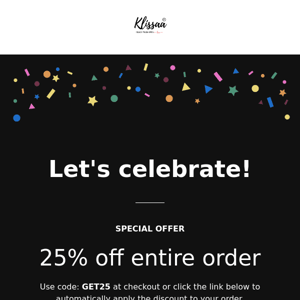 We're celebrating with savings! 🎉