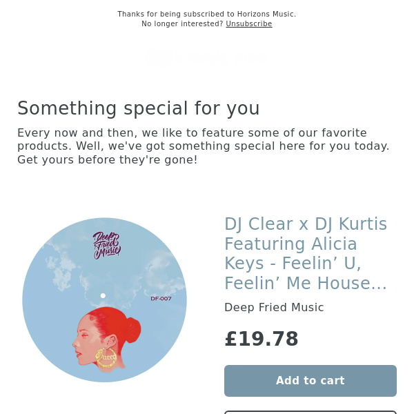 SOON! DJ Clear x DJ Kurtis Featuring Alicia Keys - Feelin’ U, Feelin’ Me House Remixes 12” Single