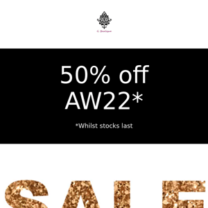 Time to Elevate ⚜️ 50% off AW23