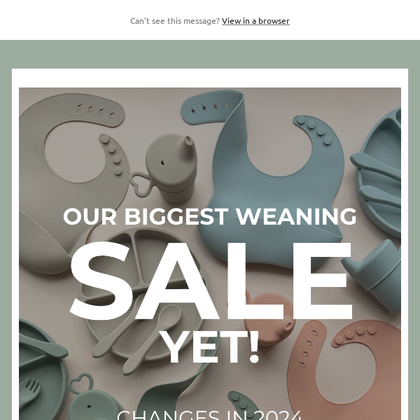Our BIGGEST weaning sale yet! 🥑🍐🥦
