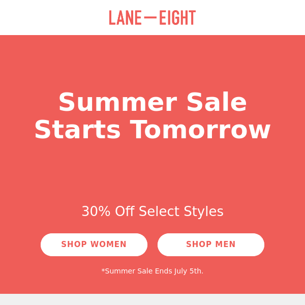 You're Invited to the Summer Sale