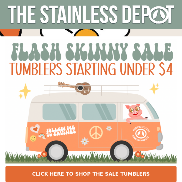 🥳 Skinny sale day! Starting under $4