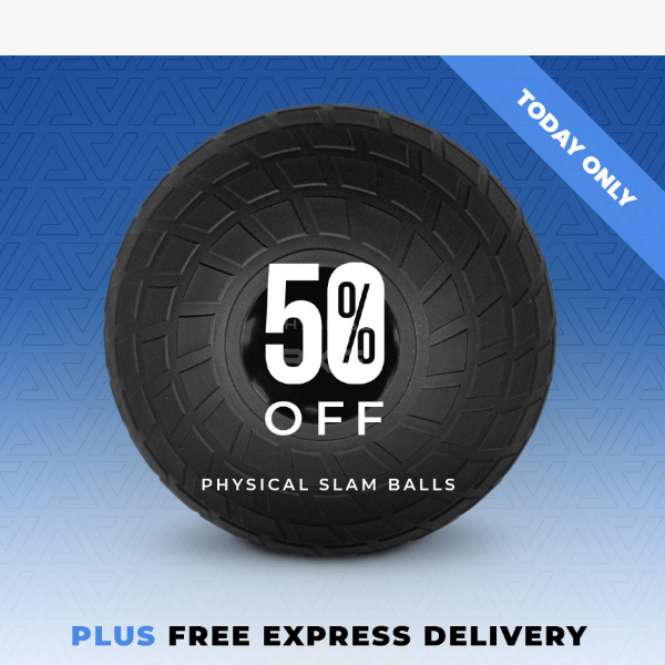 Half-price Slam Balls + FREE Express Shipping - TODAY ONLY