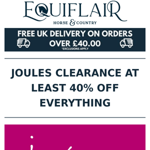 JOULES CLEARANCE CONTINUES - DON'T MISS OUT 🎄