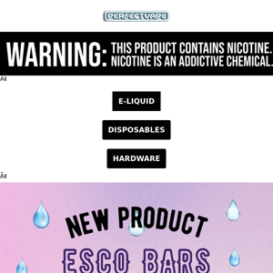 NEW Esco Bars H2O 💧 + Price Drops on Disposables 🚨