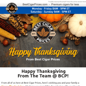 🦃 Happy Thanksgiving From The Team @ BCP! 🦃