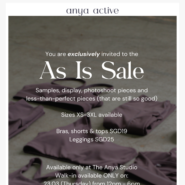 The As-Is Sale