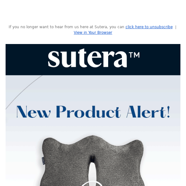 Sutera Seat Support Ortho-Cushion Memory Foam Firm