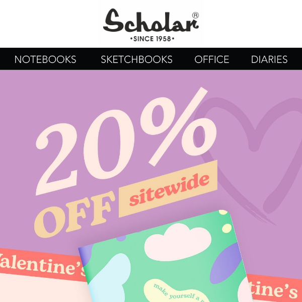 Early access: 20% off Valentine's Day gifts