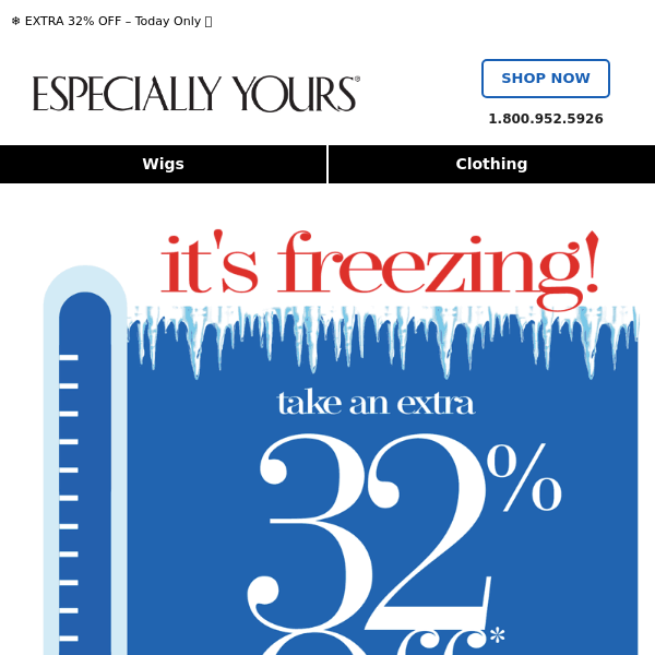 Freezing Temps Bring Hot Deals!
