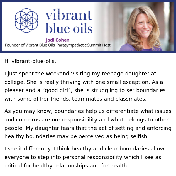 Supporting Personal Boundaries with Essential Oils