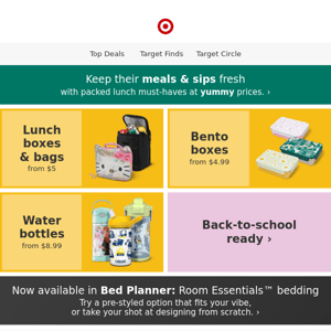 From $5: Lunch boxes & bags + more school-lunch prep.