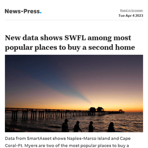 News alert: New data shows SWFL among most popular places to buy a second home