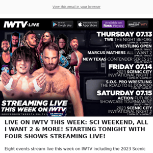 TONIGHT on IWTV - 4 Events Stream LIVE!